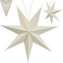 GWIAZDA DEKORACYJNA WISZĄCA PAPIEROWA 75CM BIAŁA