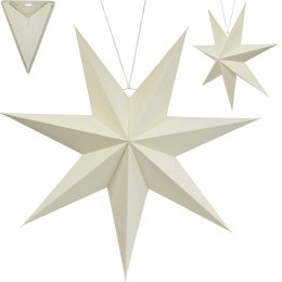 GWIAZDA DEKORACYJNA WISZĄCA PAPIEROWA 75CM BIAŁA