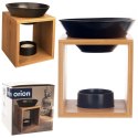 Kominek zapachowy bambusowy porcelanowy czarny BLACK 12x11x14cm ORION 822254