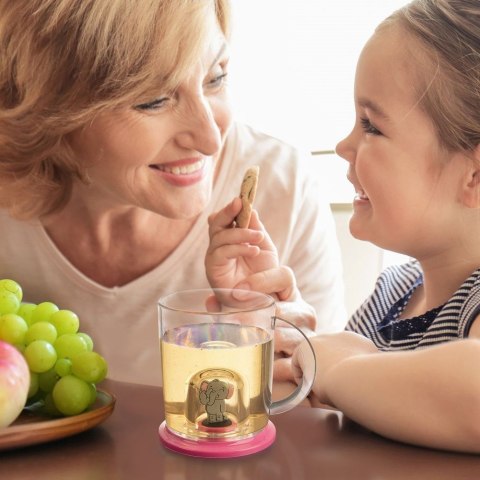 Kubek z pokrywką figurką dla dziecka dzieci słoń 240 ml ORION 129457