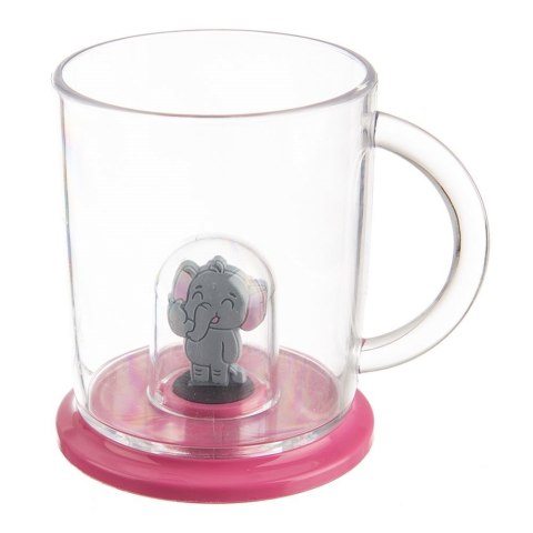 Kubek z pokrywką figurką dla dziecka dzieci słoń 240 ml ORION 129457
