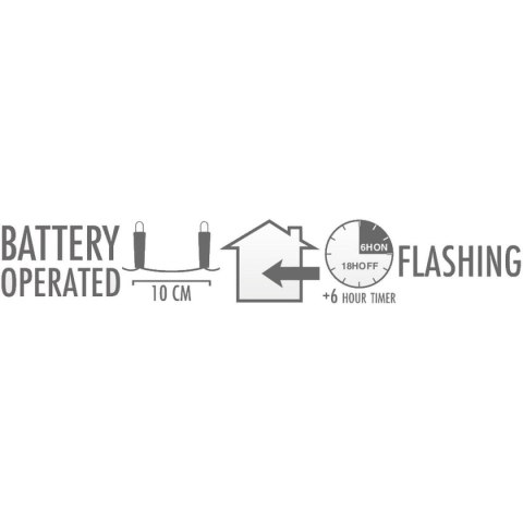 LAMPKI DRUCIKI NA BATERIE GIRLANDA 100 LED CIEPŁY BIAŁY FLASH