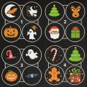 PROJEKTOR RZUTNIK LED WYMIENNE KLISZE ŚWIĘTA HALLOWEEN