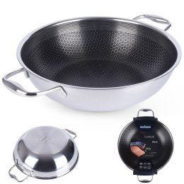 Patelnia głęboka wok stalowa nieprzywierająca NON-STICK indukcja COOKCELL 28 cm ORION 112991