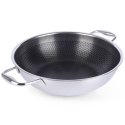 Patelnia głęboka wok stalowa nieprzywierająca NON-STICK indukcja COOKCELL 28 cm ORION 112991