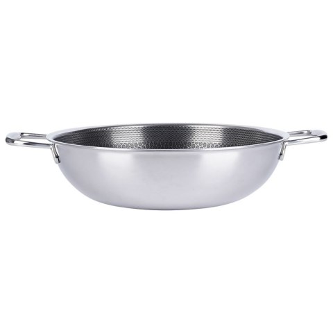 Patelnia głęboka wok stalowa nieprzywierająca NON-STICK indukcja COOKCELL 28 cm ORION 112991