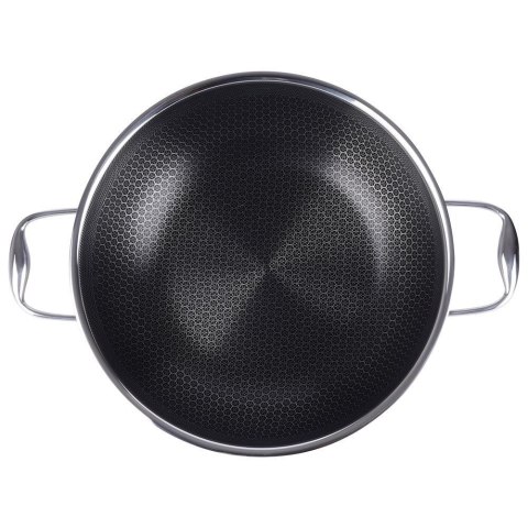 Patelnia głęboka wok stalowa nieprzywierająca NON-STICK indukcja COOKCELL 28 cm ORION 112991