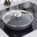 Patelnia granitowa nieprzywierająca indukcja NON-STICK z pokrywką GRANDE 28 cm ORION 112990