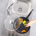Patelnia granitowa nieprzywierająca indukcja NON-STICK z pokrywką GRANDE 28 cm ORION 112990