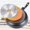 Patelnia granitowa nieprzywierająca indukcja NON-STICK z pokrywką GRANDE 28 cm ORION 112990