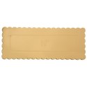 Podkład pod tort ciasto złoty prostokątny 33x12 cm gruby sztywny ORION 871415