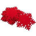 Podstawki podkładki pod kubek kubki filcowe czerwone 13.5cm 6 sztuk ORION 710829