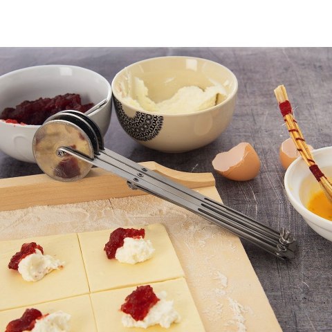 Radełko do krojenia cięcia ciasta makaronu stalowe potrójne 5.5 cm ORION 142021