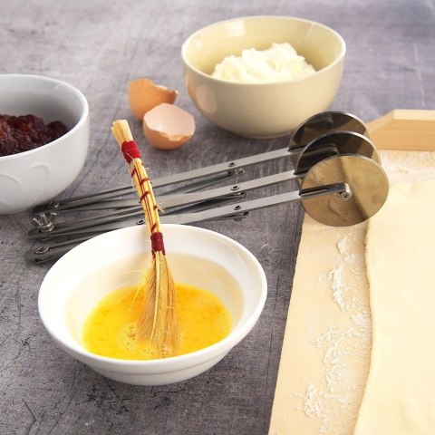 Radełko do krojenia cięcia ciasta makaronu stalowe potrójne 5.5 cm ORION 142021