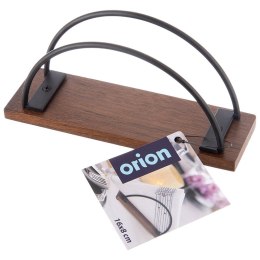 Serwetnik drewniany metalowy na serwetki na stół czarny RADKA 16x5x8cm ORION 154319