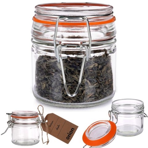 Słoik szklany patentowy z klipsem na przyprawy ogórki przetwory 100ml ORION 126569