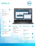 Laptop Dell Pro 14 PC14255/AMD Ryzen 3 210/8GB/512GB SSD CL25/14.0 FHD+/AMD Radeon 740M/FgrPr/Cam & Mic/WLAN + BT/Backlit Kb/3 C