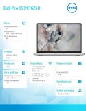 Laptop Dell Pro 16 PC16250 W11P U7 255U/32GB/1TB CL25/16.0 FHD+/Int/FgrPr/FHD/IRCam/Mic/WLAN +BT/BcklKb/3C/3YPS Platinum