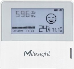 Milesight AM103 Czujnik jakości powietrza LoRaWAN z wyświetlaczem E-INK 3w1 Pomiar: Temperatury Wilgotności CO2 Kompaktowe Rozm