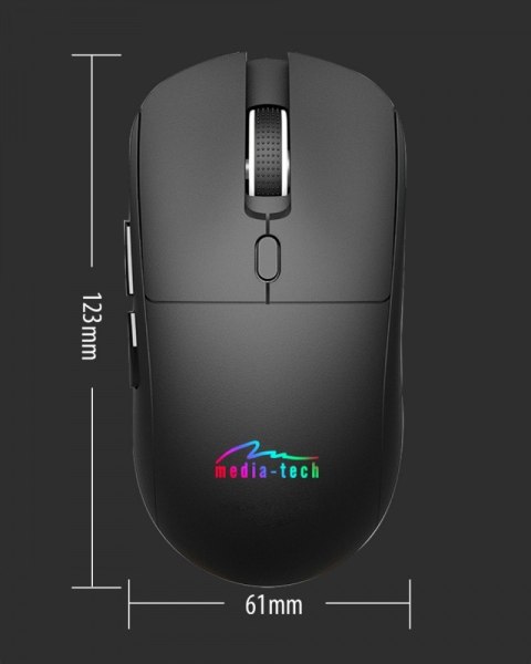 Bezprzewodowa mysz 2w1 (BT/RF)SILENT&RECHARGE