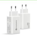 Ładowarka sieciowa GAN QC 4+ 65W 1XUSB 2XUSB-C biała SC-655Q