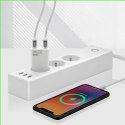 Ładowarka sieciowa SUPER SLIM QC 4+ 30W 2XUSB-C biała SC-385Q