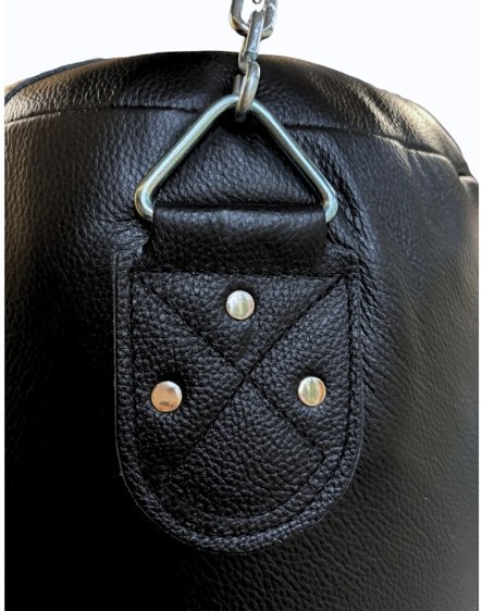 Worek bokserski skórzany 140 cm x 40 cm wypełniony - WWS-14040-1H czarny