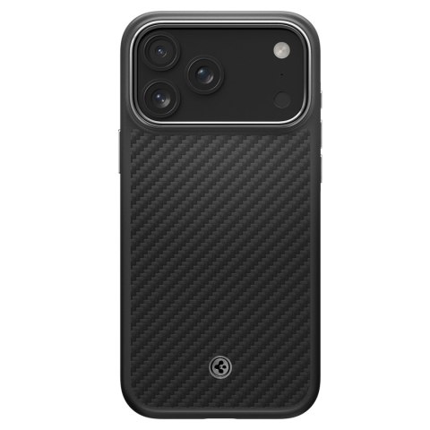 Etui pokrowiec case na iPhone 17 Pro MagSafe - czarno-srebrne