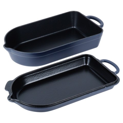 Brytfanna gęsiarka do piekarnika żeliwna emaliowana 2w1 LITINA 4 / 2L ORION 127038