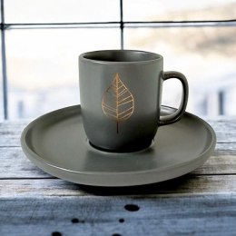 Czyste Złoto Filiżanka Porcelanowa w Ozdobnym Pudełku 90 ml