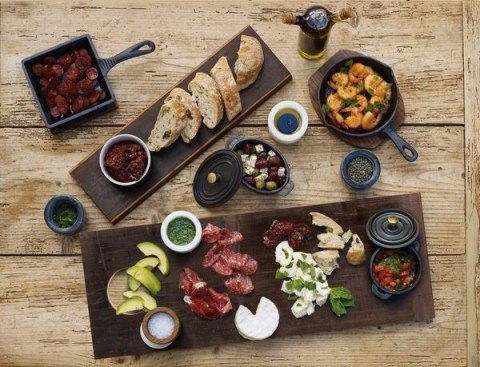 Deska na przystawki z Miseczką np. na dipy