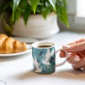 Espresso porcelanowa filiżanka z egzotycznym wzorem żurawia, 80 ml