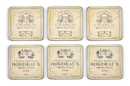 Francuskie Wina Podkładki średnie 6 szt.