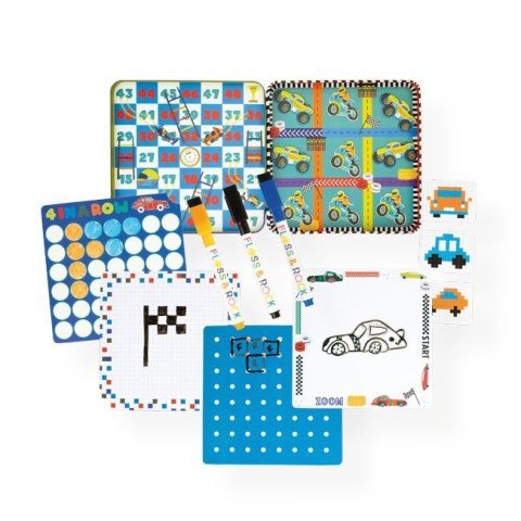 Gry magnetyczne w puszce 6w1 - Auta