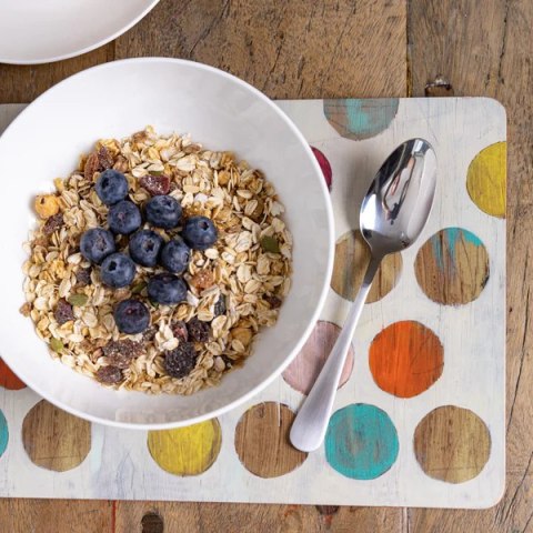 Kropki Retro Podkładki duże 4 szt.