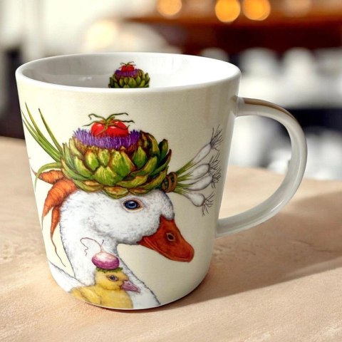 Łabędź Kubek Porcelanowy w Ozdobnym Pudełku, 400 ml