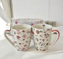 Łąka Kwiatowa Kubki Porcelanowe w Ozdobnym Pudełku