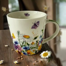 Letnie Kwiaty Kubek Porcelanowy w Ozdobnym Pudełku, 400 ml