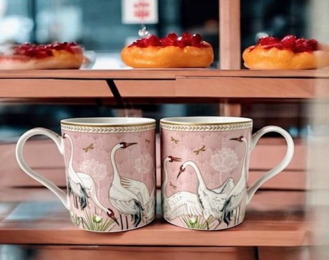 Magiczny Ogród Kubki Porcelanowe w Ozdobnym Pudełku 350 ml