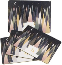 Oszronione sosny Podkładki średnie 4szt