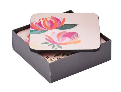 Piwonie Różowe Podkładki małe 6 szt.