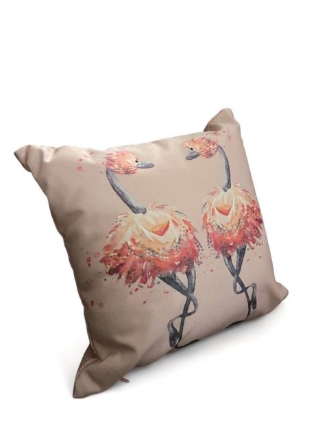 Poduszka Dekoracyjna Strusie Różowa 30 cm