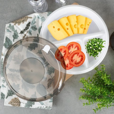 Pojemnik do mikrofalówki dzielony 25 cm EXCELLENT HOUSEWARE 229123