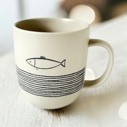 Ryba & Fale Kubek Porcelanowy w Ozdobnym Pudełku, 400 ml