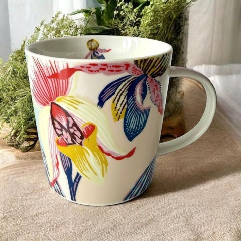 Storczyki Kubek Porcelanowy w Ozdobnym Pudełku 350 ml