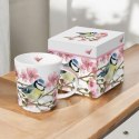 Wiosenny Ptaszek Kubek Porcelanowy w Ozdobnym Pudełku, 400 ml
