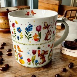 Zajączki i Kurczaczki Kubek Porcelanowy w Ozdobnym