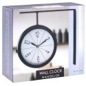Zegar ścienny na ścianę metalowy czarny dwustronny 30.5x9.5x28cm VILDE 569946