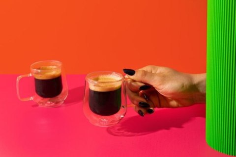 Zestaw 2 szklanek do espresso La Cafetière Siena z podwójnymi ściankami, 100 ml