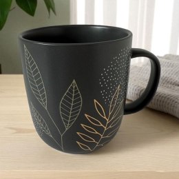 Złote Liście Kubek Porcelanowy w Ozdobnym Pudełku 400 ml